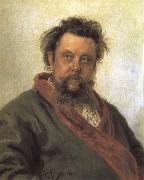 Ilya Repin Portrait of Modest Mussorgsky oil painting reproduction